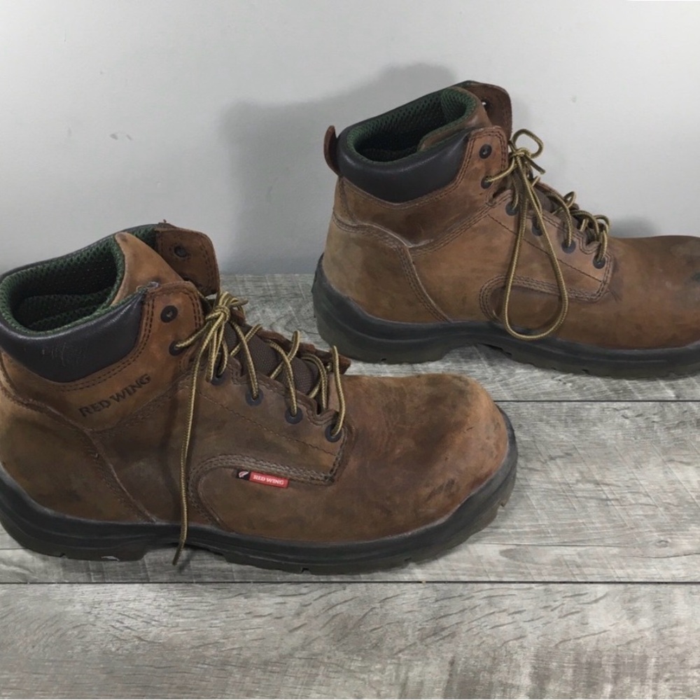 Red Wing Shoes Rustic Brown Leather Boots - Picture 2 of 10